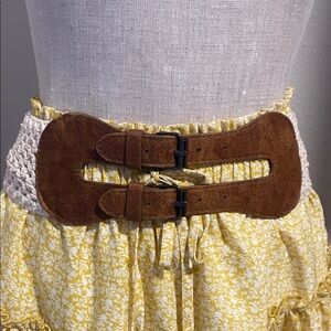 Brown Double Buckle Belt